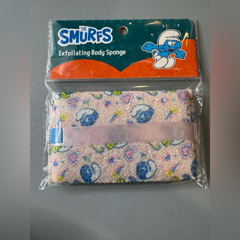 The Smurfs Exfoliating Body Sponge pastel